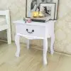 vidaXL Bedside Cabinets 2 pcs MDF White