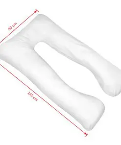 vidaXL Pregnancy Pillow 90×145 cm White