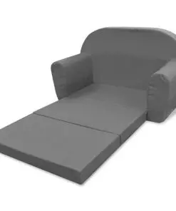 vidaXL Kids’ Flip-Out Lounge Chair Grey