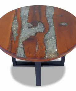 vidaXL Coffee Table Teak Resin 60 cm