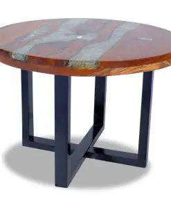 vidaXL Coffee Table Teak Resin 60 cm