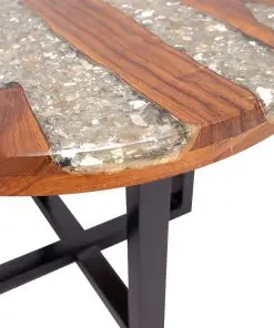 vidaXL Coffee Table Teak Resin 60 cm