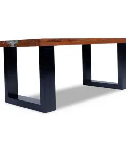 vidaXL Coffee Table Teak Resin 100×50 cm
