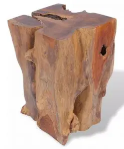 vidaXL Stool Solid Teak Wood