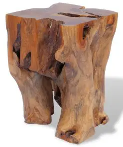 vidaXL Stool Solid Teak Wood
