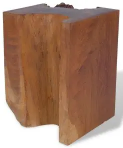 vidaXL Stool Solid Teak Wood