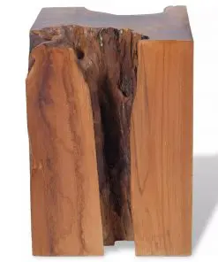 vidaXL Stool Solid Teak Wood