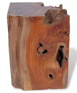 vidaXL Stool Solid Teak Wood