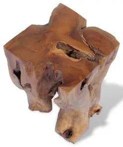vidaXL Stool Solid Teak Wood