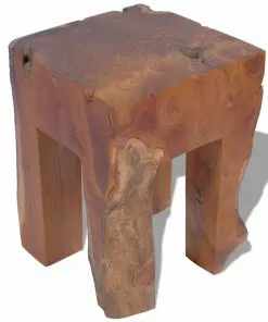 vidaXL Stool Solid Teak Wood