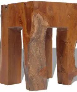 vidaXL Stool Solid Teak Wood