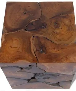 vidaXL Stool Solid Teak Wood