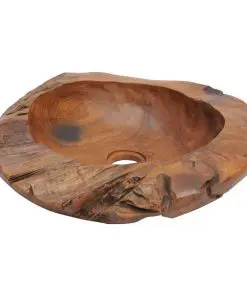 vidaXL Basin Solid Teak 45 cm
