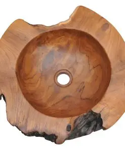 vidaXL Basin Solid Teak 45 cm
