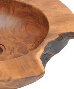 vidaXL Basin Solid Teak 45 cm