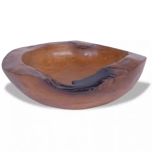 vidaXL Bowl Solid Teak 30 cm