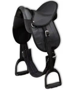 vidaXL Pony Saddle Set 10″ Black