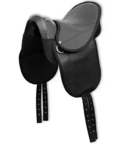 vidaXL Pony Saddle Set 10″ Black