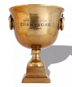 vidaXL Trophy Cup Champagne Cooler Copper Brown