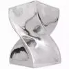 vidaXL Stool/Side Table Twisted Shape Aluminium Silver vidaXL Stool/Side Table Twisted Shape Aluminium Silver