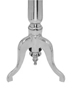 vidaXL Side Table Round Aluminium Silver