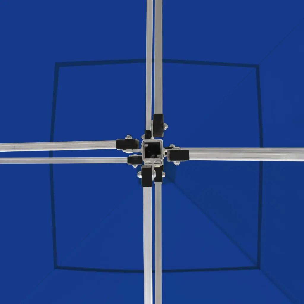 vidaXL Professional Folding Party Tent with Walls Aluminium 3×3 m Blue