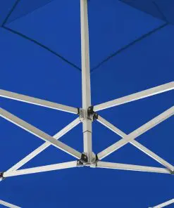 vidaXL Professional Folding Party Tent with Walls Aluminium 3×3 m Blue