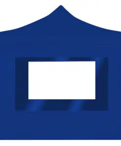 vidaXL Professional Folding Party Tent with Walls Aluminium 3×3 m Blue