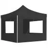 vidaXL Professional Folding Party Tent with Walls Aluminium 3×3 m Anthracite
