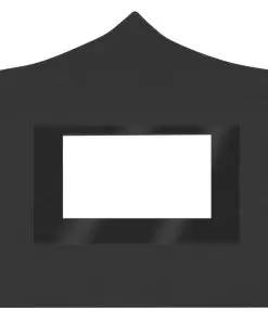 vidaXL Professional Folding Party Tent with Walls Aluminium 3×3 m Anthracite