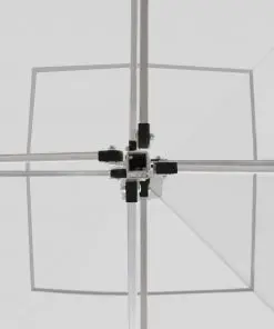 vidaXL Professional Folding Party Tent with Walls Aluminium 3×3 m White