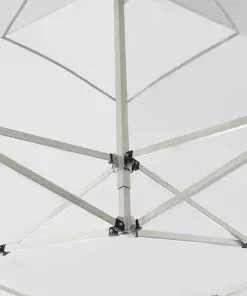 vidaXL Professional Folding Party Tent with Walls Aluminium 3×3 m White