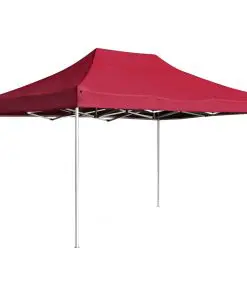 vidaXL Professional Folding Party Tent Aluminium 4.5×3 m Wine Red