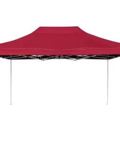 vidaXL Professional Folding Party Tent Aluminium 4.5×3 m Wine Red