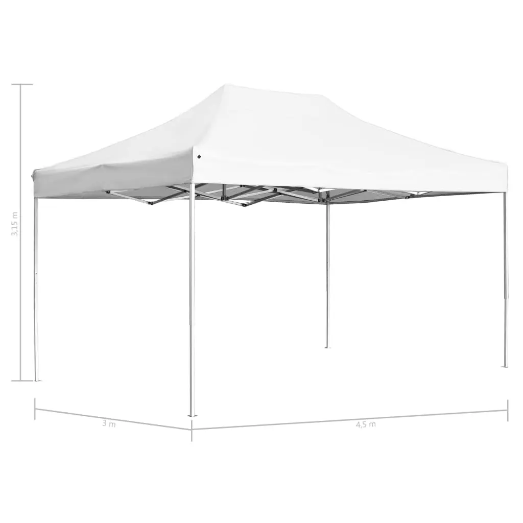 vidaXL Professional Folding Party Tent Aluminium 4.5×3 m White