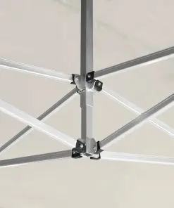 vidaXL Professional Folding Party Tent with Walls Aluminium 4.5×3 m Cream