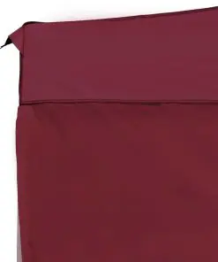 vidaXL Professional Folding Party Tent with Walls Aluminium 4.5×3 m Wine Red