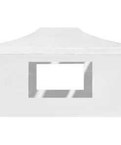 vidaXL Professional Folding Party Tent with Walls Aluminium 4.5×3 m White