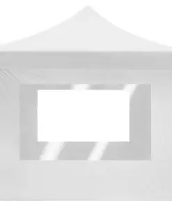 vidaXL Professional Folding Party Tent with Walls Aluminium 4.5×3 m White
