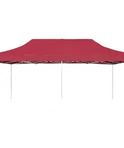 vidaXL Professional Folding Party Tent Aluminium 6×3 m Wine Red