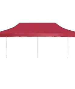 vidaXL Professional Folding Party Tent Aluminium 6×3 m Wine Red