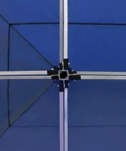 vidaXL Professional Folding Party Tent with Walls Aluminium 6×3 m Blue