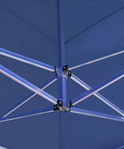 vidaXL Professional Folding Party Tent with Walls Aluminium 6×3 m Blue