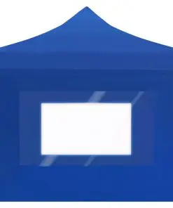 vidaXL Professional Folding Party Tent with Walls Aluminium 6×3 m Blue