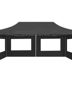 vidaXL Professional Folding Party Tent with Walls Aluminium 6×3 m Anthracite