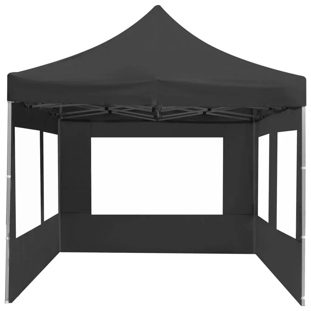 vidaXL Professional Folding Party Tent with Walls Aluminium 6×3 m Anthracite