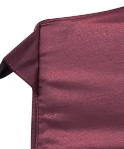 vidaXL Professional Folding Party Tent with Walls Aluminium 6×3 m Wine Red