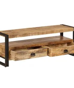 vidaXL TV Cabinet 120x35x45 cm Solid Mango Wood