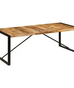 vidaXL Dining Table 220x100x75 cm Solid Mango Wood