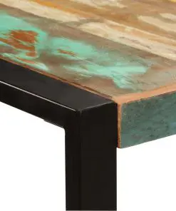 vidaXL Dining Table 220x100x75 cm Solid Reclaimed Wood